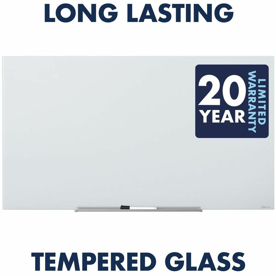 Quartet Invisamount Magnetic Glass Dry-Erase Board
