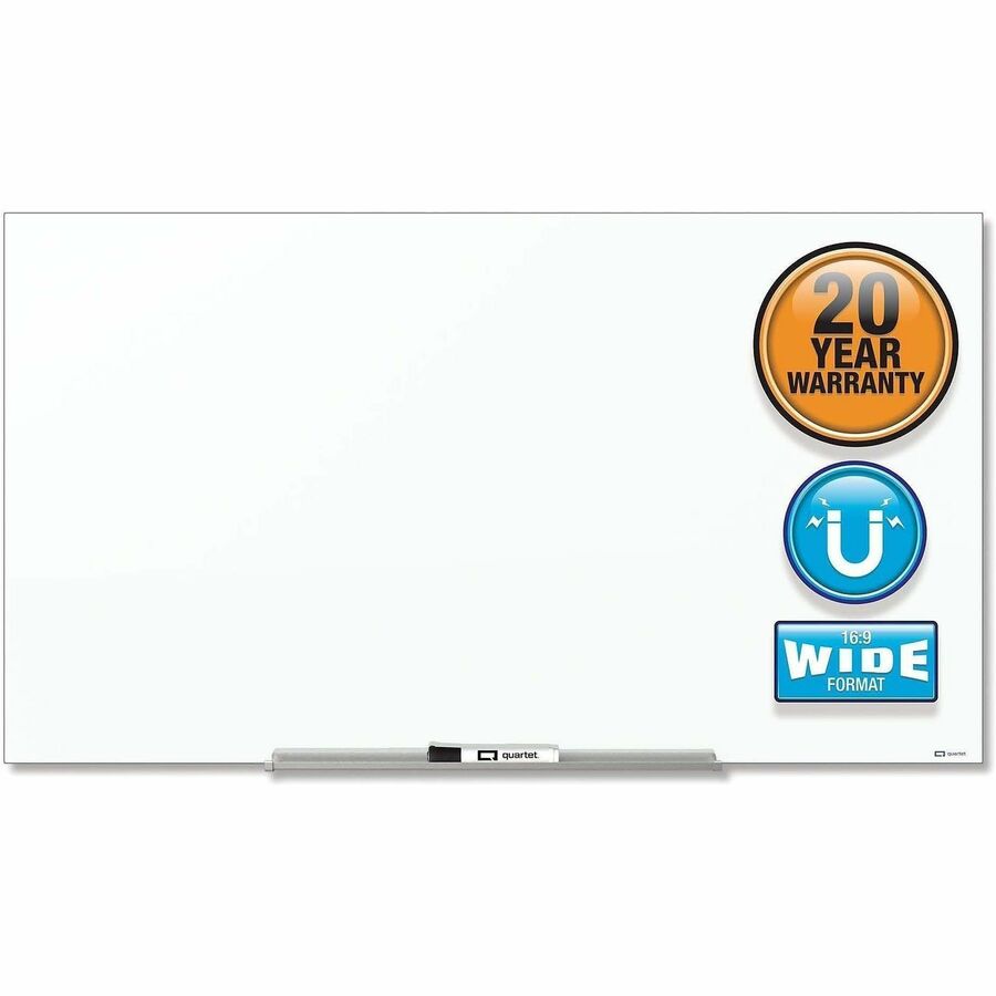 Quartet Invisamount Magnetic Glass Dry-Erase Board