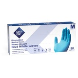 Safety Zone 12 Powder Free Blue Nitrile Gloves