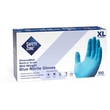 Safety Zone Powder Free Blue Nitrile Gloves