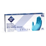 Safety Zone 12 Powder Free Blue Nitrile Gloves