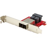 Startechcom Mini-Sas Adapter - Dual Sff-8643 to Sff-8644 - with Full and Low-Profile Brackets - 12gbps