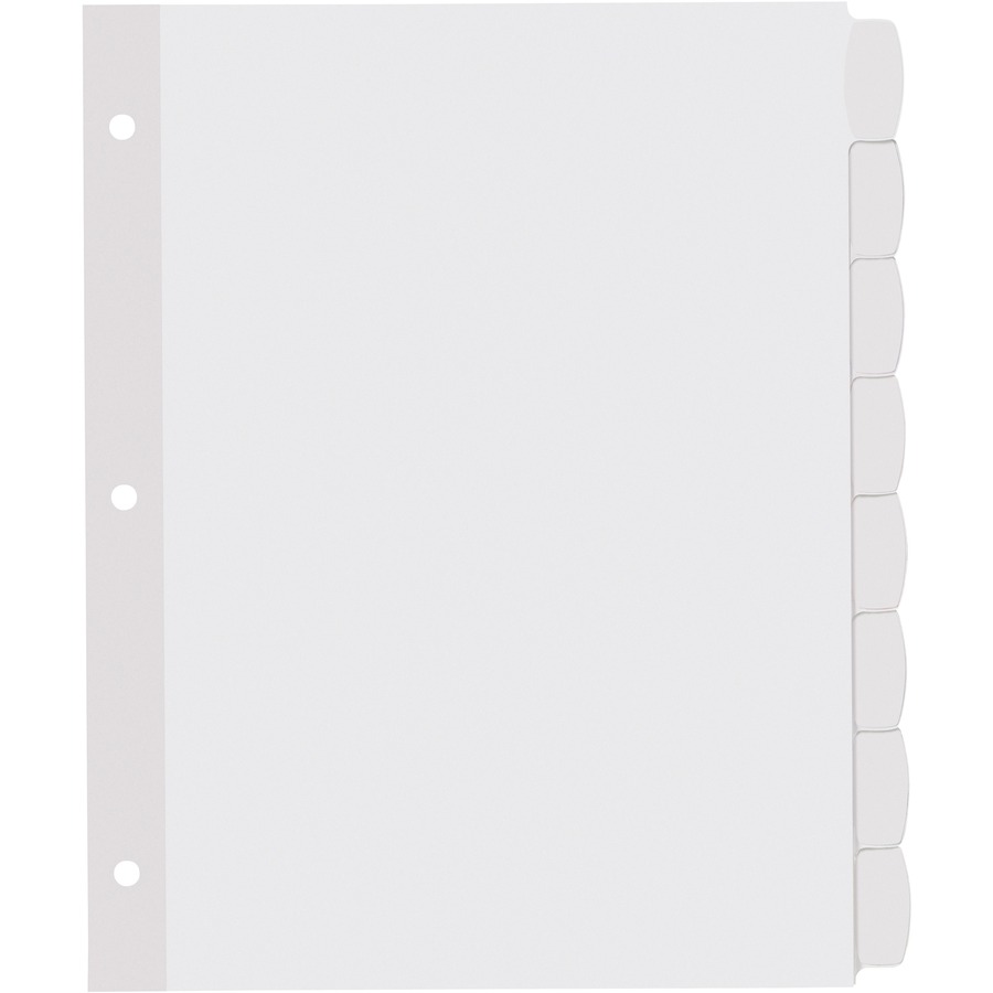 Avery&Reg Big Tab Printable White Label Dividers