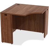Lorell Essentials Series Walnut Laminate Corner Desk