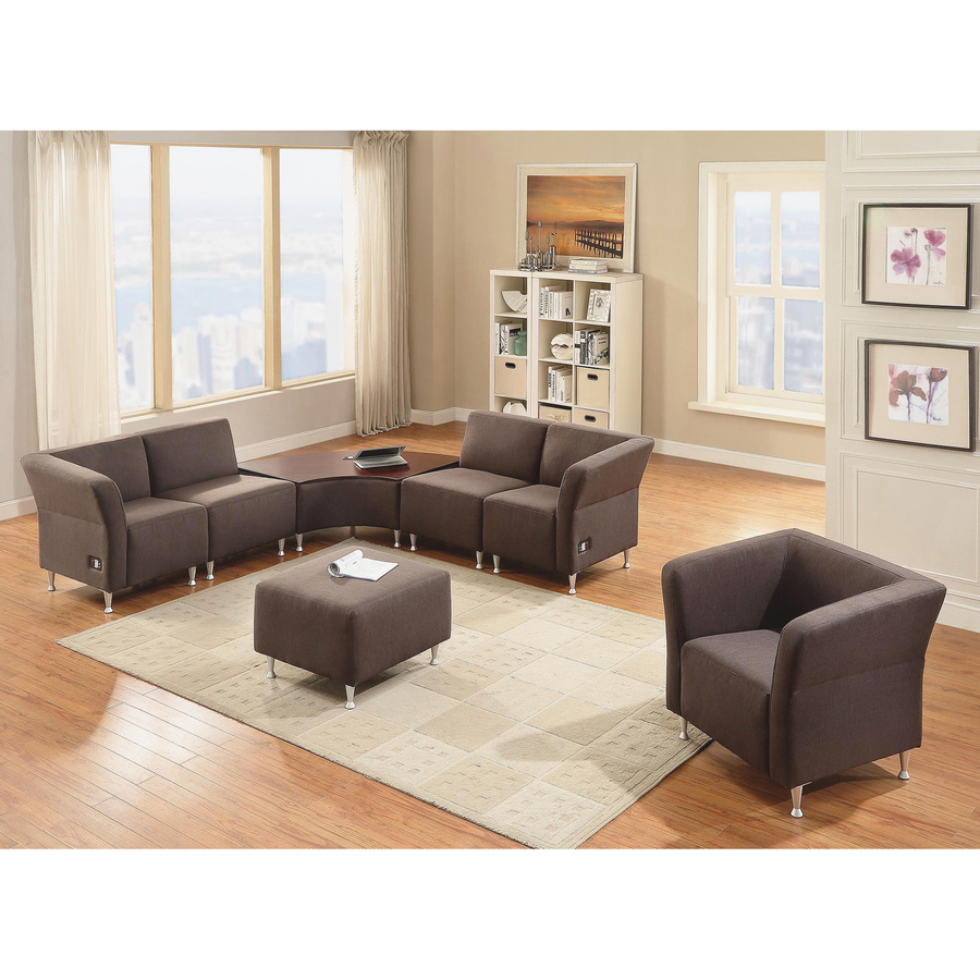 Lorell Fuze Modular Series Armless Lounge Chair