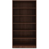 Lorell Walnut Laminate Bookcase