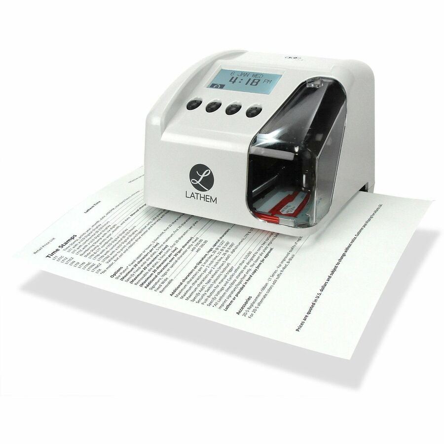 Lathem Lt5 Electronic Time and Date Stamp