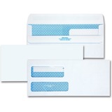 Quality Park No 9 Double Window Security Tint Envelopes with Self-Seal Closure