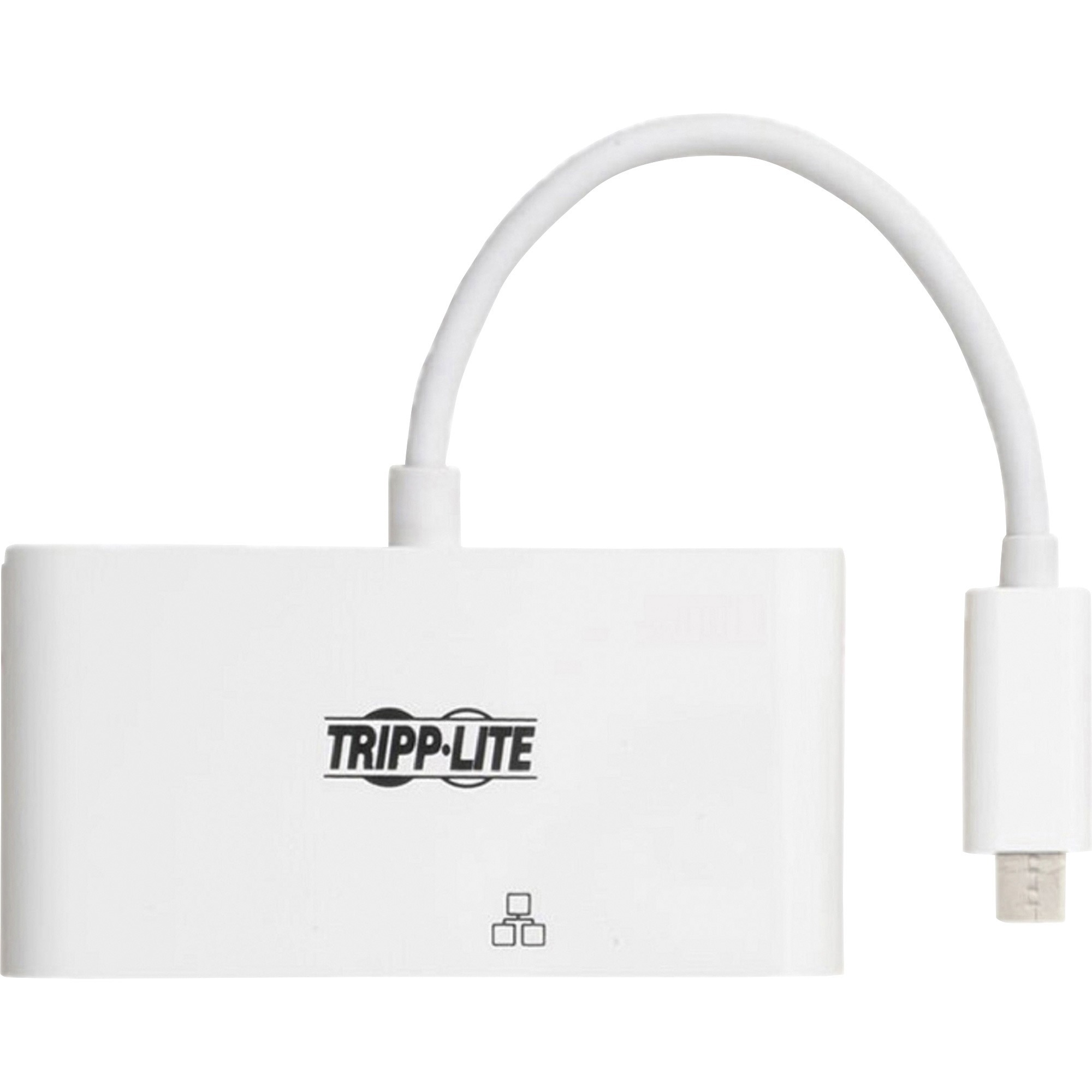 Tripp Lite Usb-C Multiport Adapter - 4k Hdmi Usb-a Port Gbe 60w Pd Charging Hdcp White