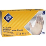 Safety Zone Powdered Natural Latex Gloves