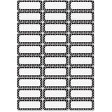 Ashley Dry Erase Blackwhite Dots Nameplate Magnets