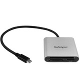 Startechcom Usb 30 Flash Memory Multi-Card Reader Writer with Usb-C - Sd Microsd and Compactflash Card Reader W Integrated Usb-C Cable