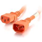 C2g 8ft 18awg Power Cord (Iec320c14 to Iec320c13) - Orange