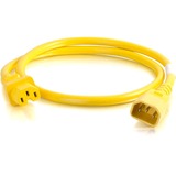 C2g 1ft 14awg Power Cord (Iec320c14 to Iec320c13) - Yellow