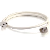 C2g 8ft 14awg Power Cord (Iec320c14 to Iec320c13) - White