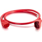 C2g 10ft 14awg Power Cord (Iec320c14 to Iec320c13) -Red