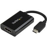 Startechcom Usb C to Hdmi 20 Adapter 4k 60hz with 60w Power Delivery Pass-Through Charging - Usb Type-C to Hdmi Video Converter - Black