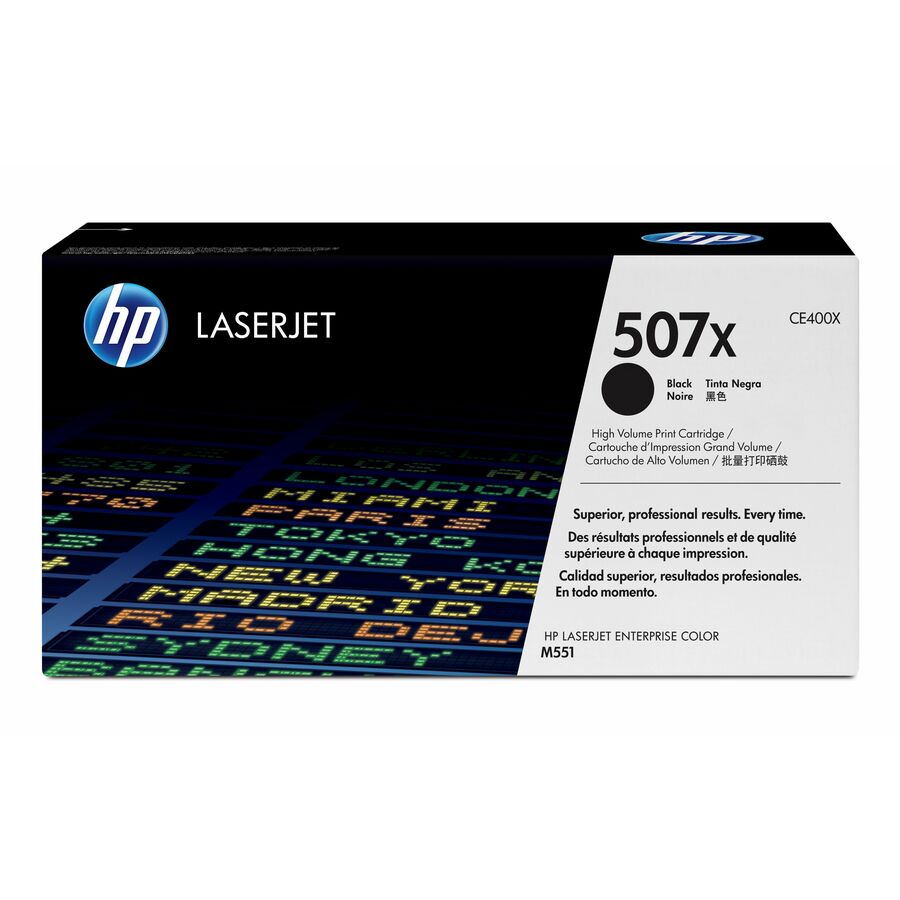 Hp 507x (Ce400x) Original Laser Toner Cartridge - Single Pack - Black - 1 Each