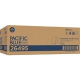Pacific Blue Ultra High-Capacity Recycled Paper Towel Rolls