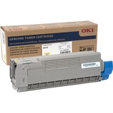 Oki Original Led Toner Cartridge - Yellow - 1 Each