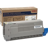 Oki Original Led Toner Cartridge - Yellow - 1 Each