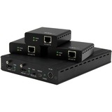 Startechcom 3 Port Hdbaset Extender Kit with 3 Receivers - 1x3 Hdmi Over Cat5ecat6 Splitter - 1-to-3 Hdbaset Distribution System - Up to 4k