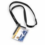 Durable&Reg Id Badge Deluxe Holder Lanyard