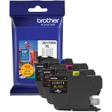 Brother Lc30173pk Original High Yield Inkjet Ink Cartridge - Cyan Magenta Yellow - 3 Pack