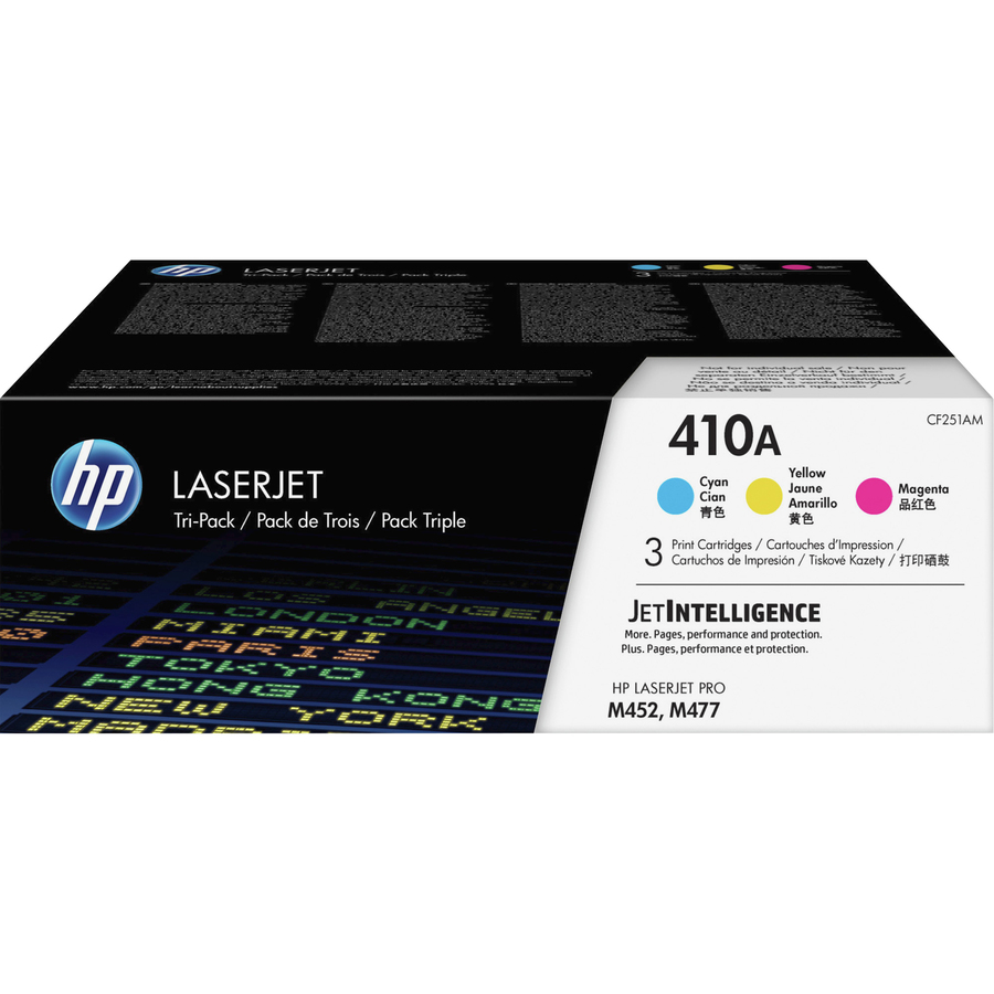 Hp 410a (Cf251am) Original Standard Yield Laser Toner Cartridge - Cyan Magenta - 3 Carton