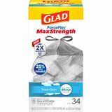 Glad Forceflexplus Tall Kitchen Drawstring Trash Bags