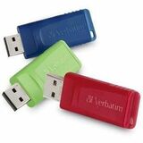 16gb Store N Go&Reg Usb Flash Drive - 3pk - Red Green Blue