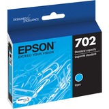Epson Durabrite Ultra T702 Original Standard Yield Inkjet Ink Cartridge - Cyan - 1 Each