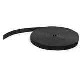 Startechcom Hook-and-Loop Cable Management Tie - 50 Ft Bulk Roll - Black - Cut-to-Size Cable Wrap Straps