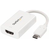 StarTech.com USB-C to HDMI Video Adapter with USB Power Delivery - 4K 60Hz - White