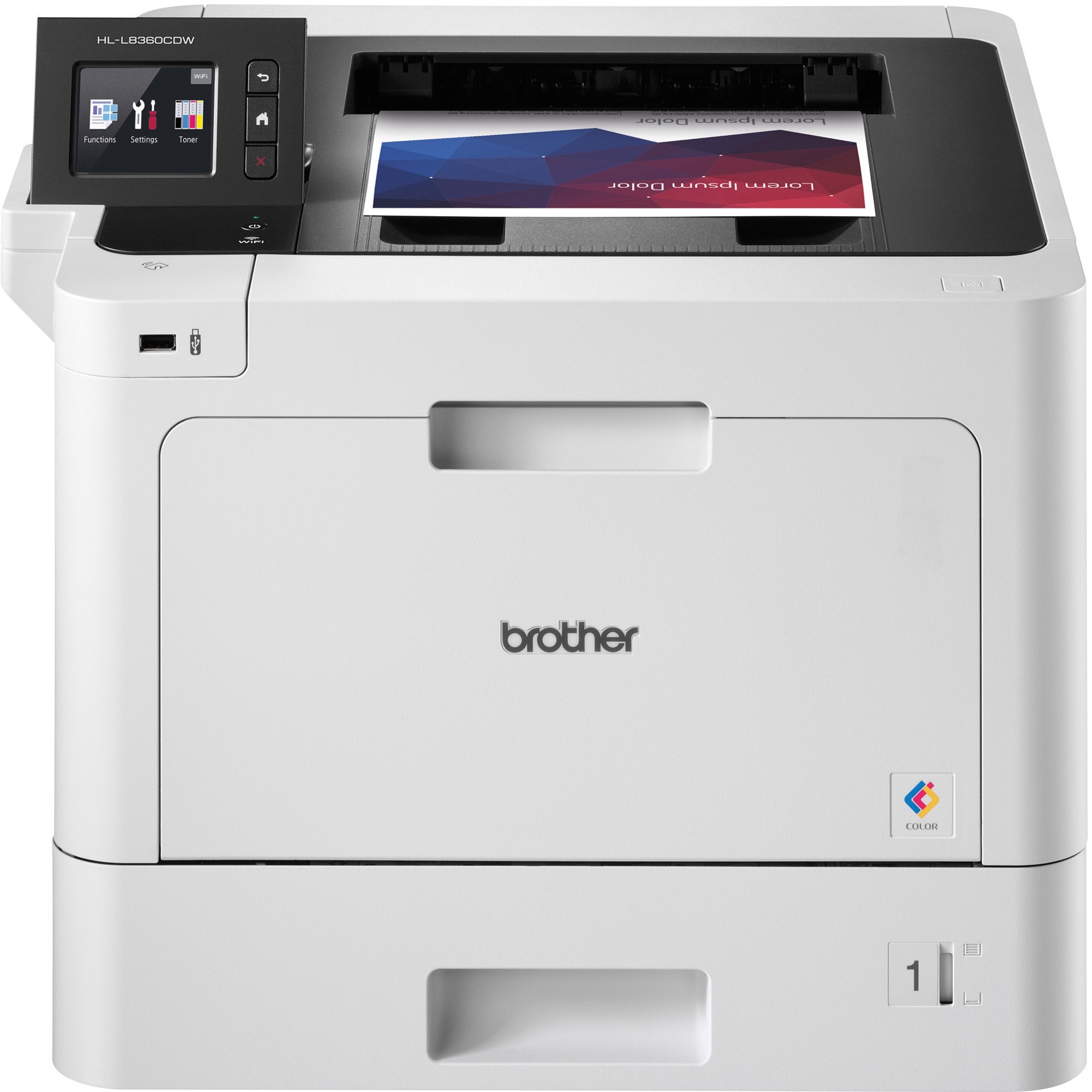 Brother Business Color Laser Printer Hl-L8360cdw - Duplex