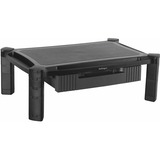 Startechcom Adjustable Monitor Riser Large Drawer Monitors Up to 32 (22lb10kg) Adjustable Height Desk Monitor Stand