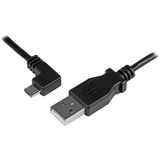 Startechcom 05 M Left Angle Micro Usb Cable - Charge and Sync Cable - Usb to Micro Usb - 24 Awg