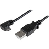 Startechcom 05 M Right Angle Micro Usb Cable - Charge and Sync Cable - Usb to Micro Usb - 24 Awg