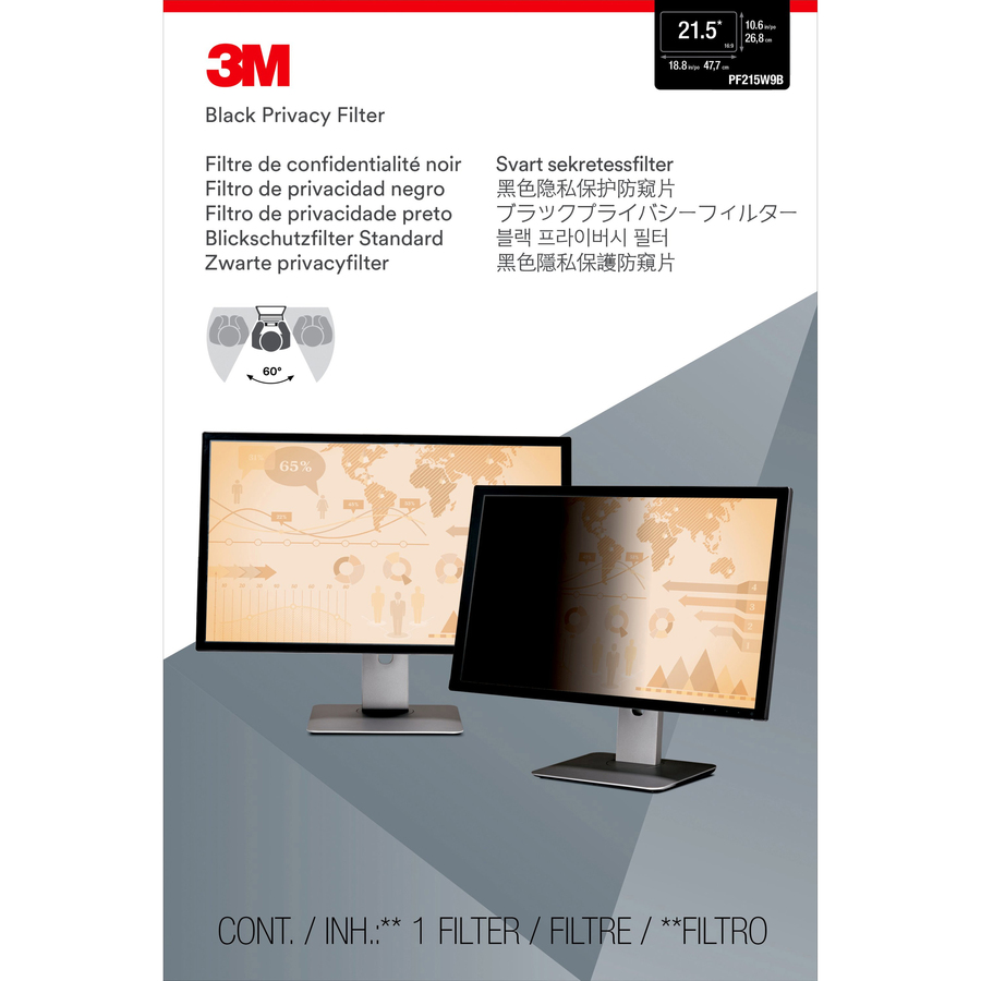 3m&Trade Privacy Filter for 215in Monitor 169 Pf215w9b
