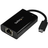 Startechcom Usb C to Gigabit Ethernet Adapterconverter Wpd 20 - 1gbps Usb 31 Type C to Rj45lan Network Wpower Delivery Pass Through