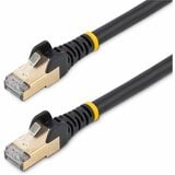 Startechcom 12ft Cat6a Ethernet Cable - 10 Gigabit Category 6a Shielded Snagless 100w Poe Patch Cord - 10gb Black Ul Certified Wiringtia