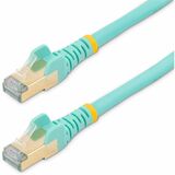Startechcom 20ft Cat6a Ethernet Cable - 10 Gigabit Category 6a Shielded Snagless 100w Poe Patch Cord - 10gbe Aqua Ul Certified Wiringtia