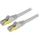 Startechcom 5ft Cat6a Ethernet Cable - 10 Gigabit Category 6a Shielded Snagless 100w Poe Patch Cord - 10gbe Gray Ul Certified Wiringtia