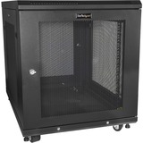 Startechcom 12u 19 Server Rack Cabinet 4 Post Adjustable Depth 2-30 Wcasterscable Management1u Shelf Locking Doors and Side Panels