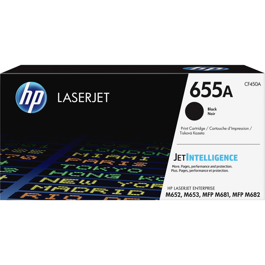 Hp 655a (Cf450a) Original Laser Toner Cartridge - Black - 1 Each