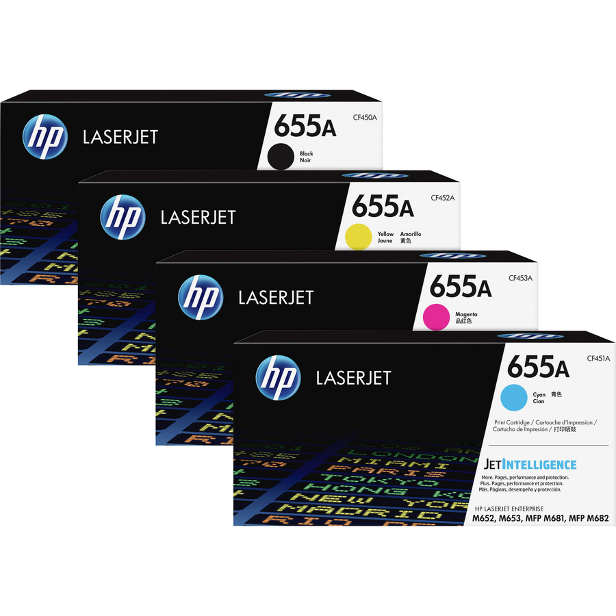 Hp 655a (Cf450a) Original Laser Toner Cartridge - Black - 1 Each
