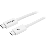Startechcom 1m Thunderbolt 3 Cable - 20gbps - White - Thunderbolt Usb-C Displayport Compatible - Thunderbolt 3 Usb-C Cable