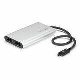 StarTech.com Thunderbolt 3 to Dual DisplayPort Adapter - 4K 60Hz - Mac and Windows Compatible