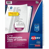 Avery&Reg Extra Wide a-Z Tabs Ready Index Dividers