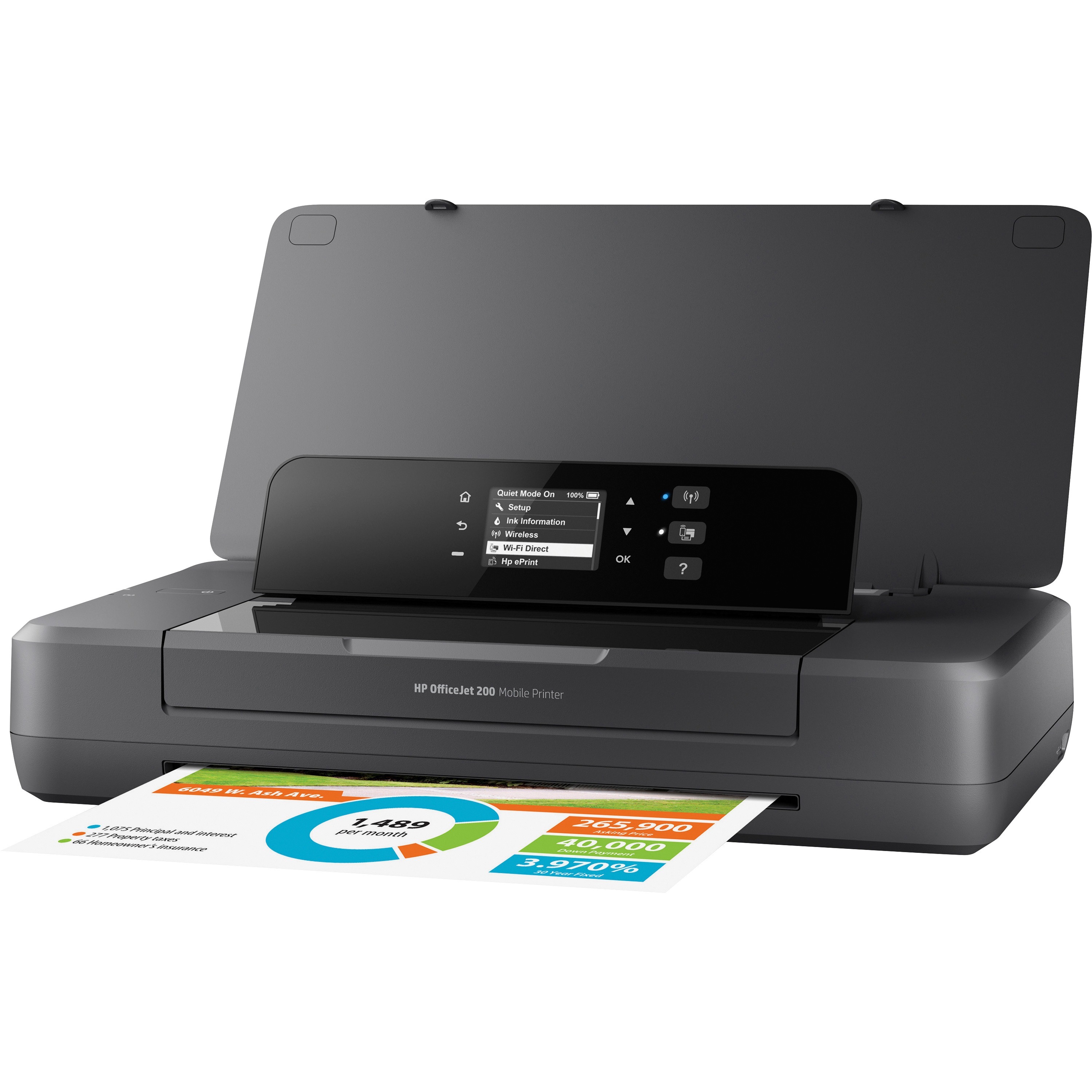 Hp Officejet 200 Portable Inkjet Printer - Color